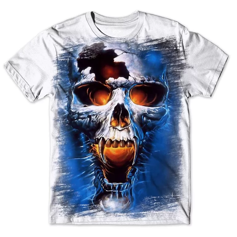 Camisa Camiseta Masculina Caveira 81