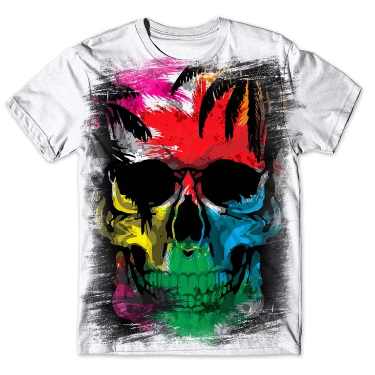 Camisa Camiseta Masculina Caveira 88