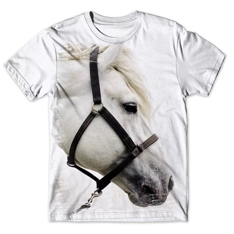 Camisa Camiseta Masculina Cavalo 80