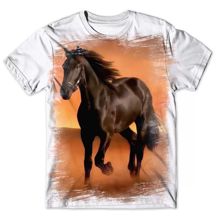 Camisa Camiseta Masculina Cavalo 200