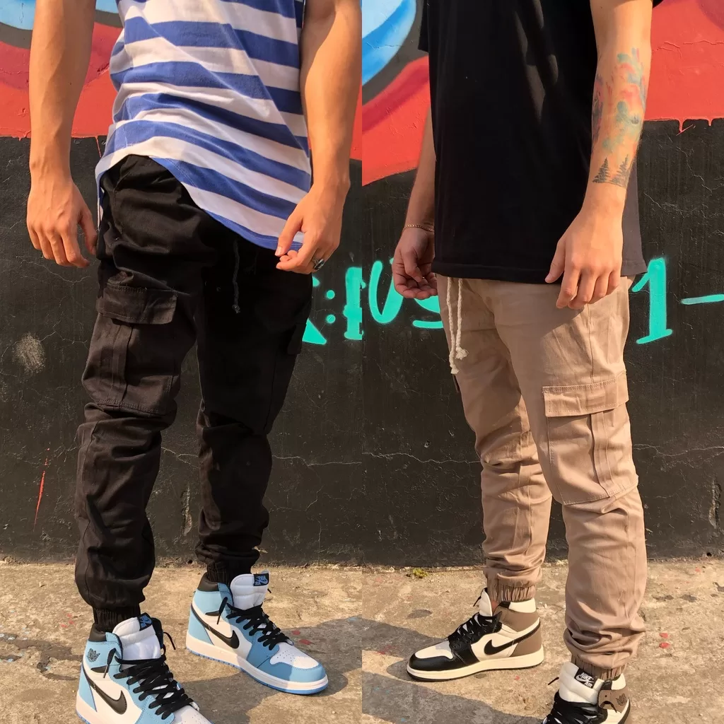 Calça Cargo Jogger Masculina Sarja – Promoção