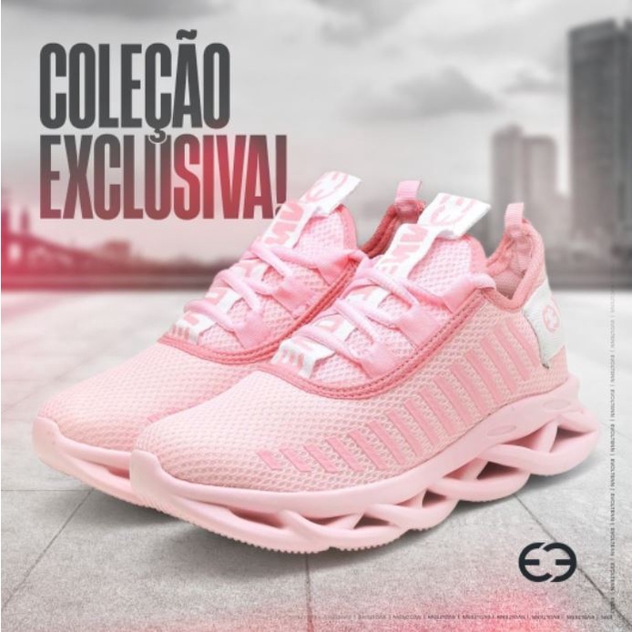 Tênis Para Caminhada Feminino Academia Trança Co