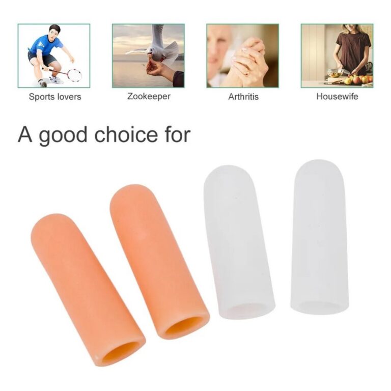 Par Protetores De Silicone Para Mãos Dedos –