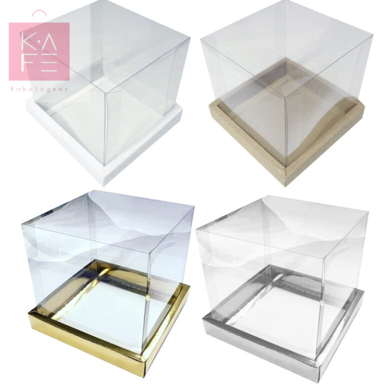 Caixa Para Bolo / Panetone  17x17x20 cm  Kafe Emba