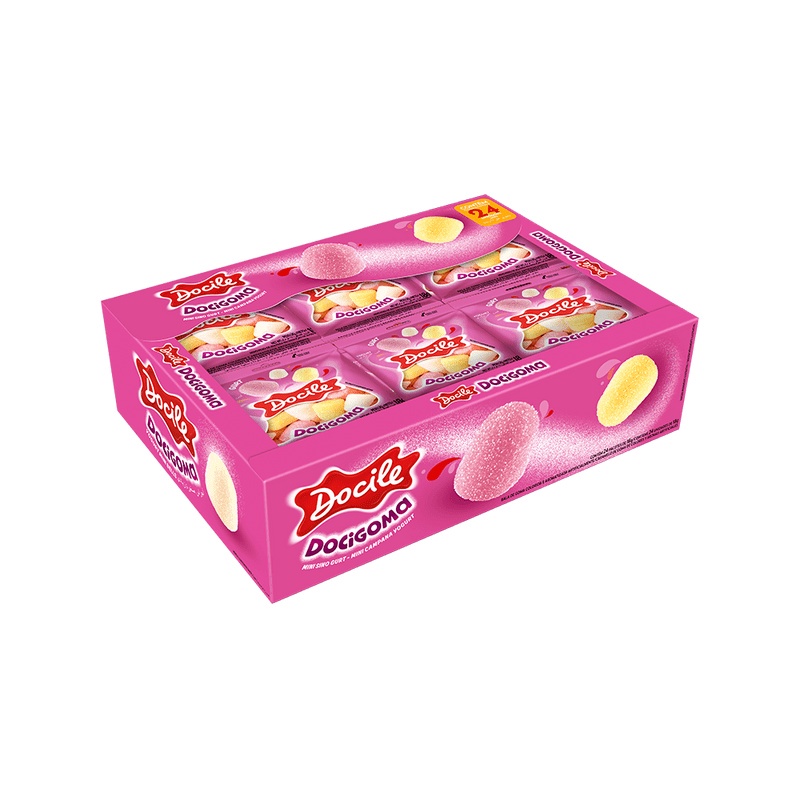 Jujuba Docile Docigoma Gurt 24 X 18g Cx Rosa