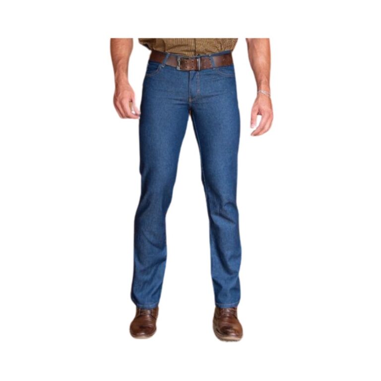 Calça Jeans Tradicional Algodão Trabalho Serviç