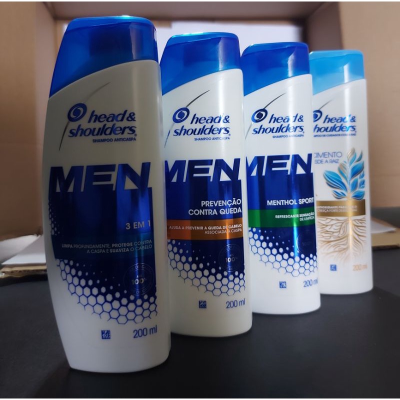 Shampoo Anti Caspa Head E Shoulders Men Limpa Profundamente Protege Contra A Caspa – 200ml