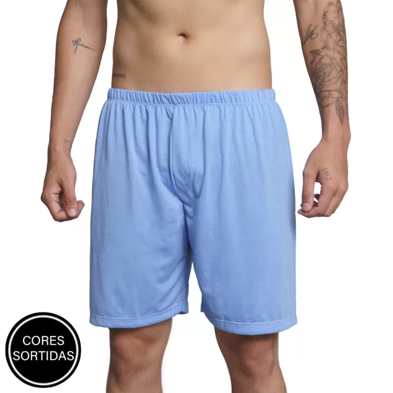 Promoçao Samba Canção Masculina Malha  Short Pa