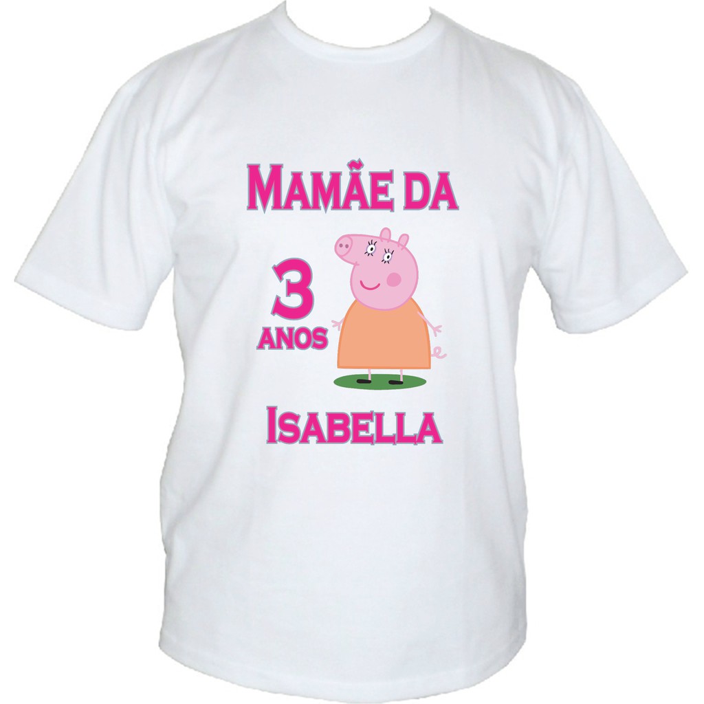 Kit 2 Peças Personalizadas – Pepa Pig – Papai e Mamãe Pig