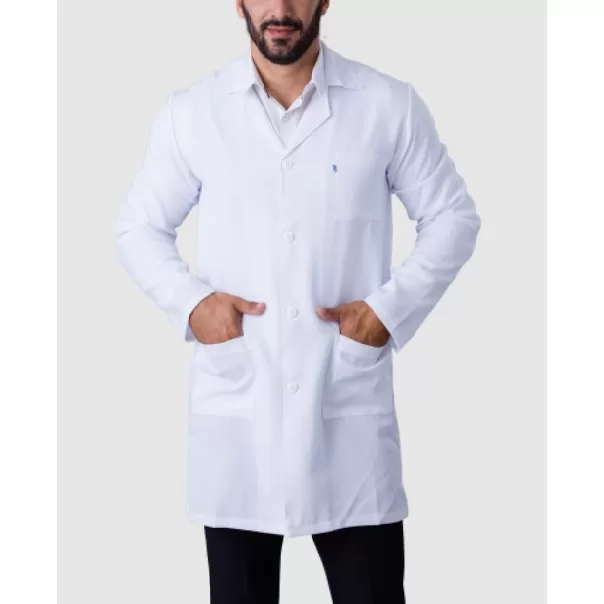 Jaleco masculino manga longa tecido Oxford Especia
