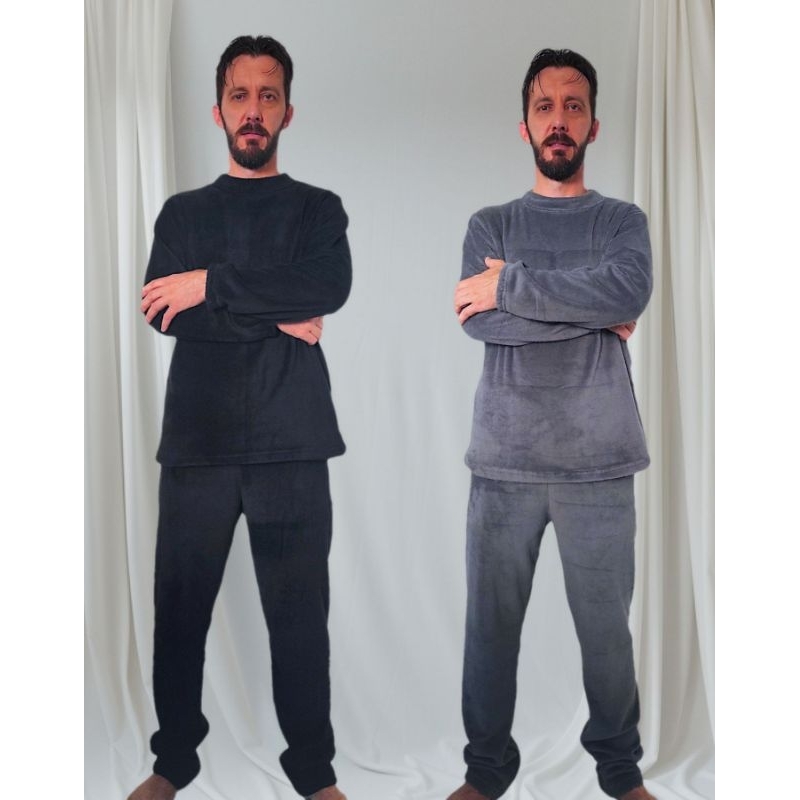 Pijama masculino ou feminino  de inverno microfibra pelúcia