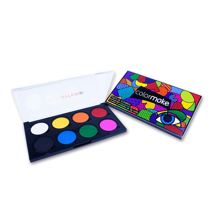 Paleta de Sombras Color Make 8 Cores