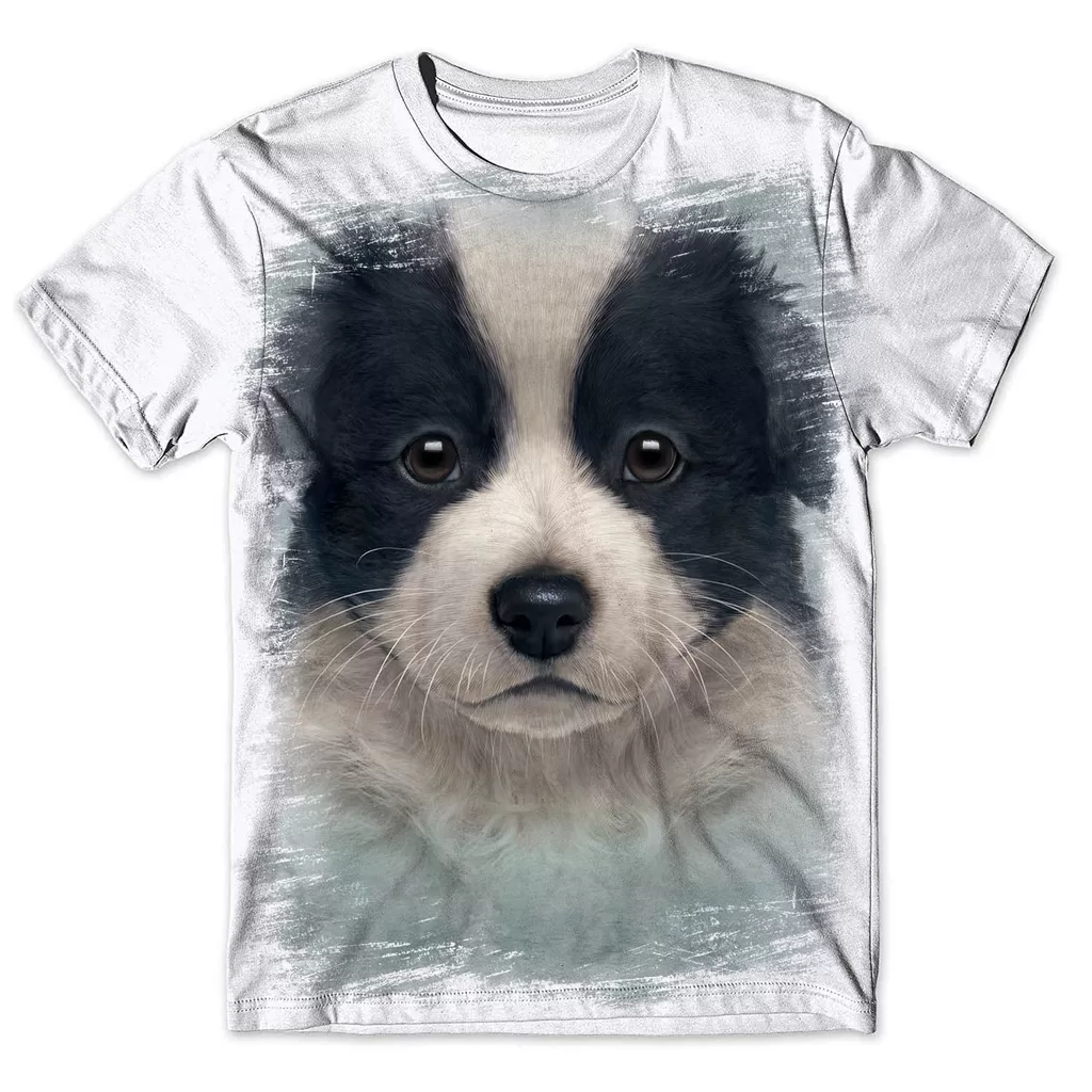 Camisa Camiseta Masculina Cachorro Border Collie 8