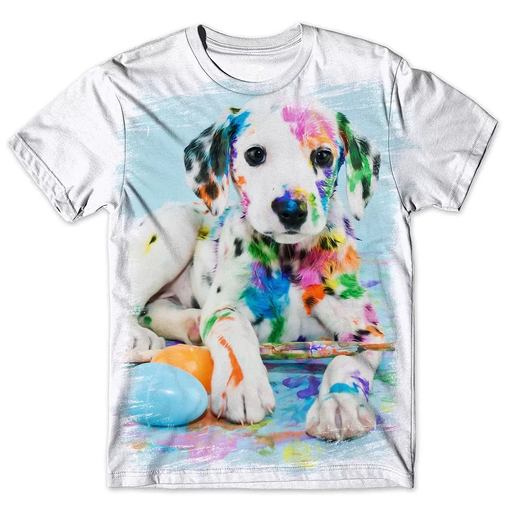 Camisa Camiseta Masculina Cachorro Dálmata 2