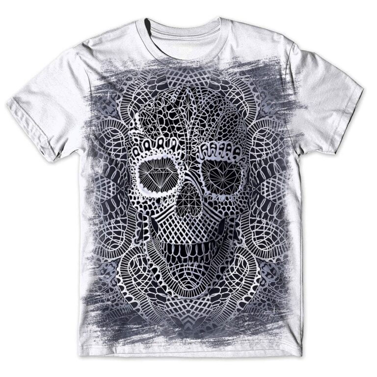 Camisa Camiseta Masculina 3d Caveira 68