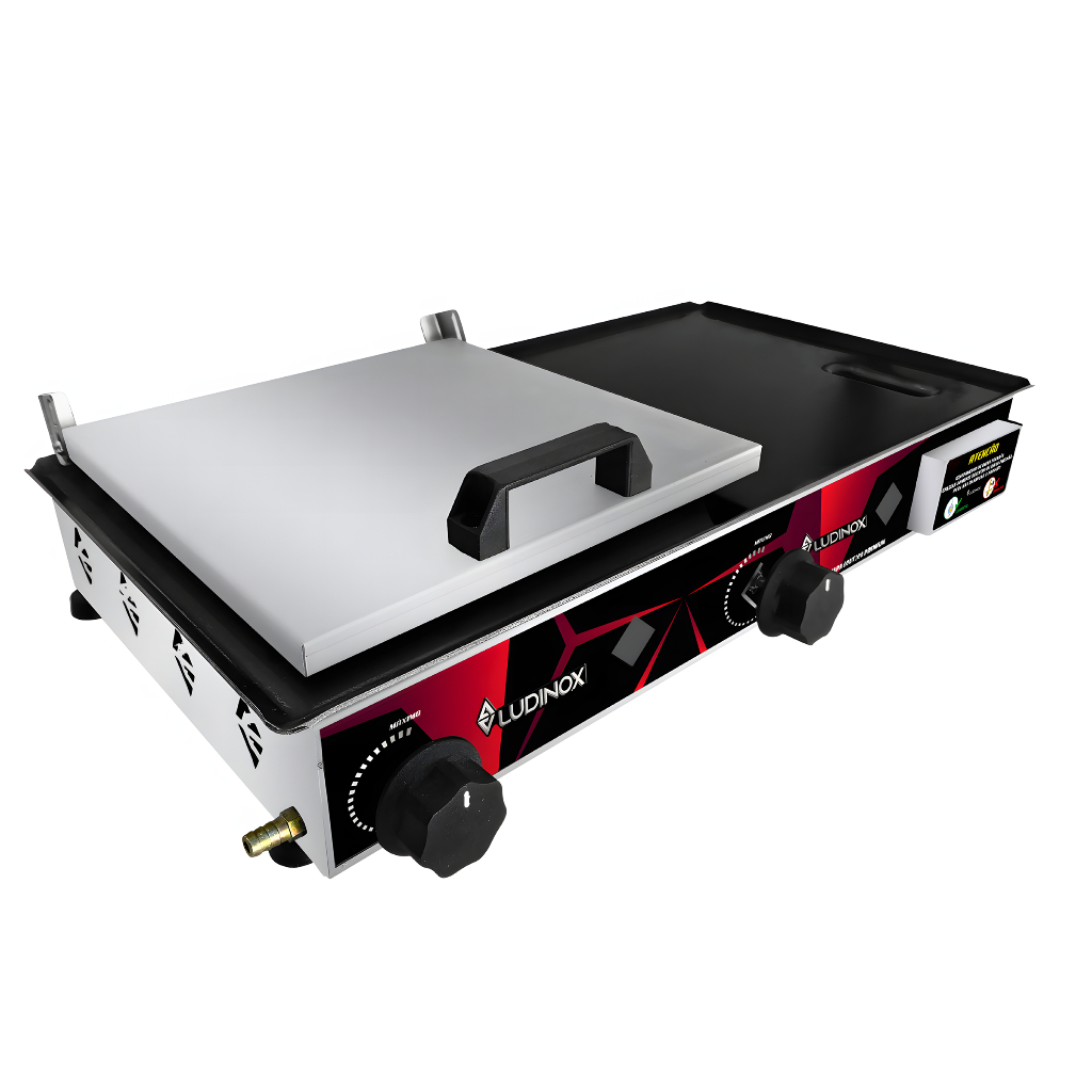 Chapa Hamburguer Lanche HotDog C/Prensa 30×60 PREMIUM