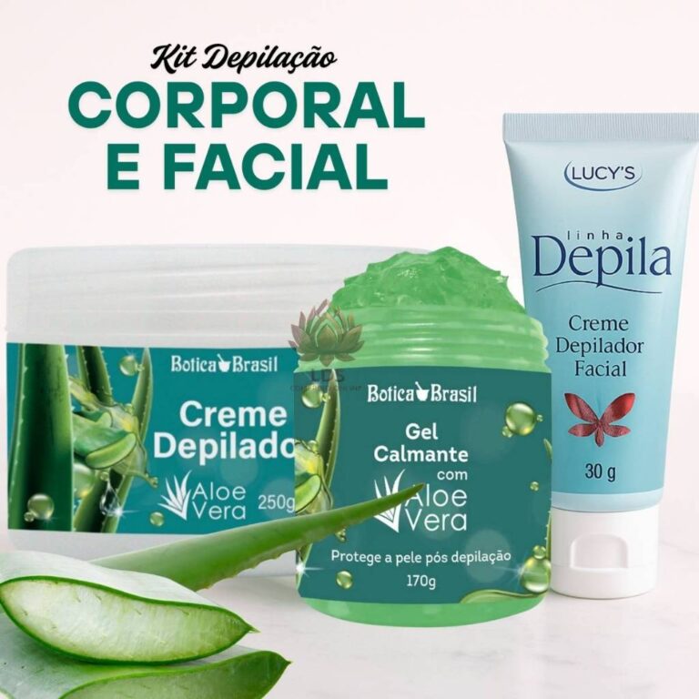 Kit Depilação Sem Dor Creme Depilador Gel Calman