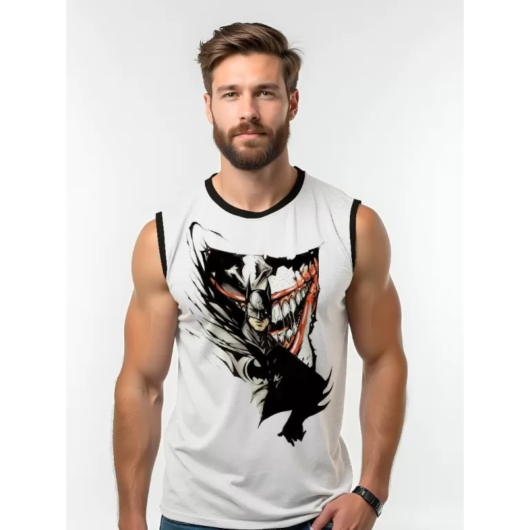 Camiseta Dry Fit Masculina UV 50+ Batman e Coringa