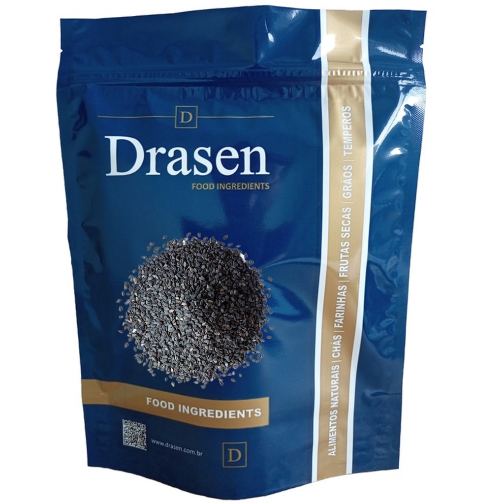 Gergelim Preto (500g ou 1kg) – Drasen Food