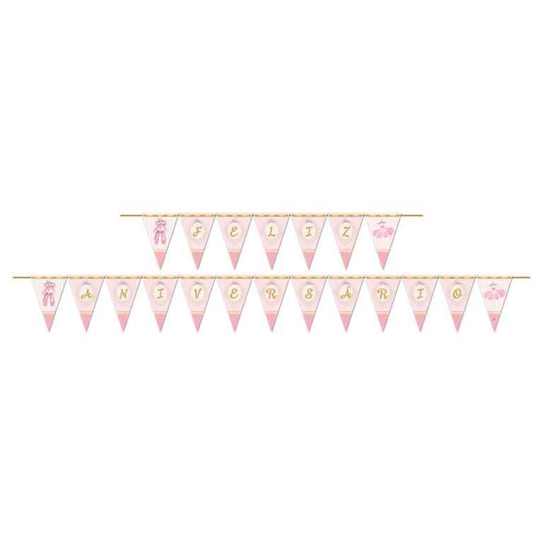 Faixa Feliz Aniversário Bailarina 2018 175x13cm J