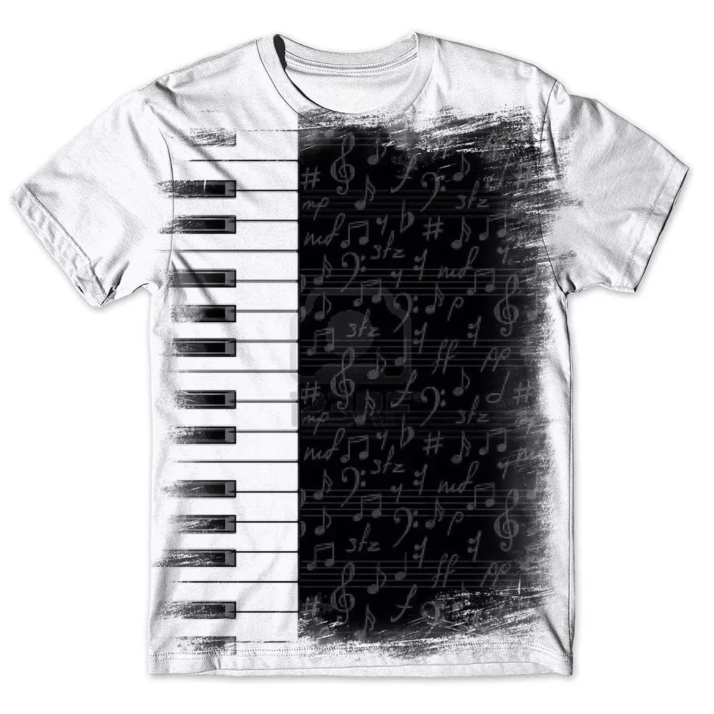 Camisa Camiseta Masculina Musica Teclado
