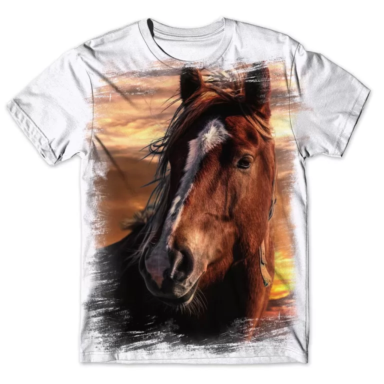 Camisa Camiseta Masculina Cavalo 96