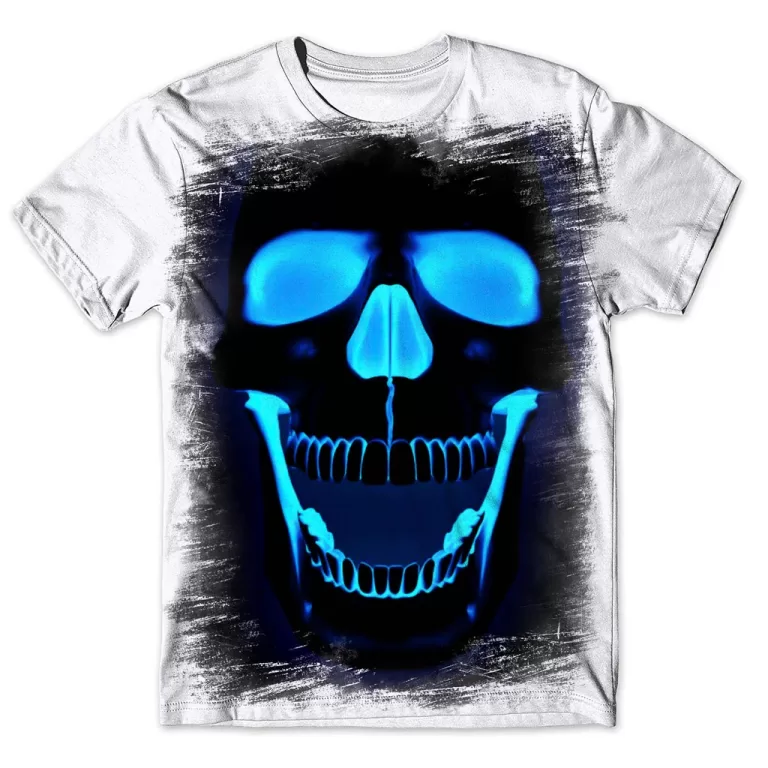 Camisa Camiseta Masculina 3D Caveira 36