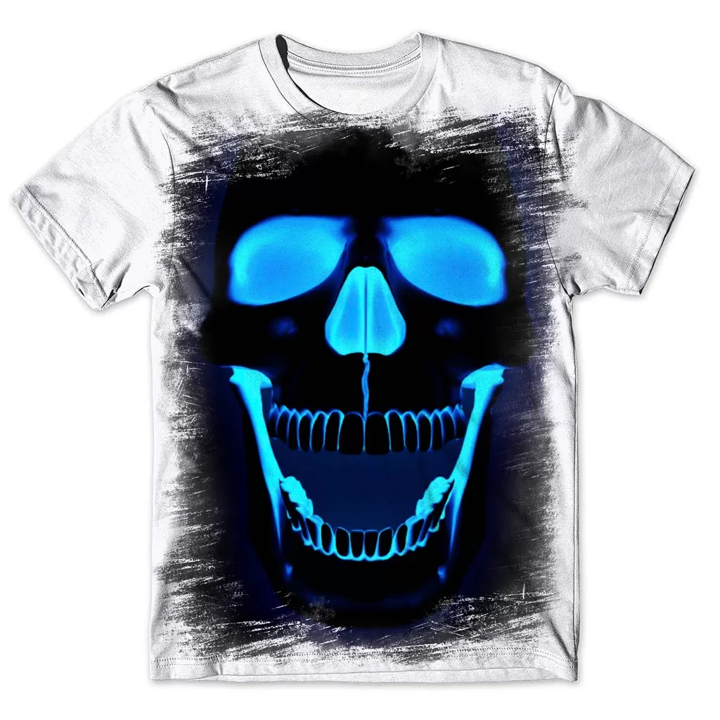 Camisa Camiseta Masculina 3D Caveira 36