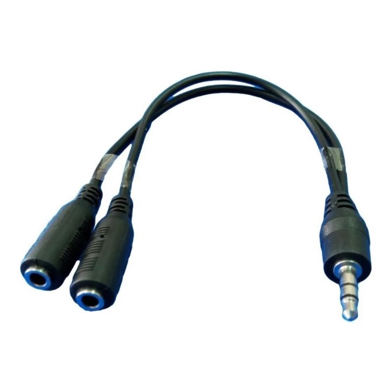 Divisor Cabo P2 Y 1 Macho 2 Fêmea Stéreo Para Fone De Ouvido
