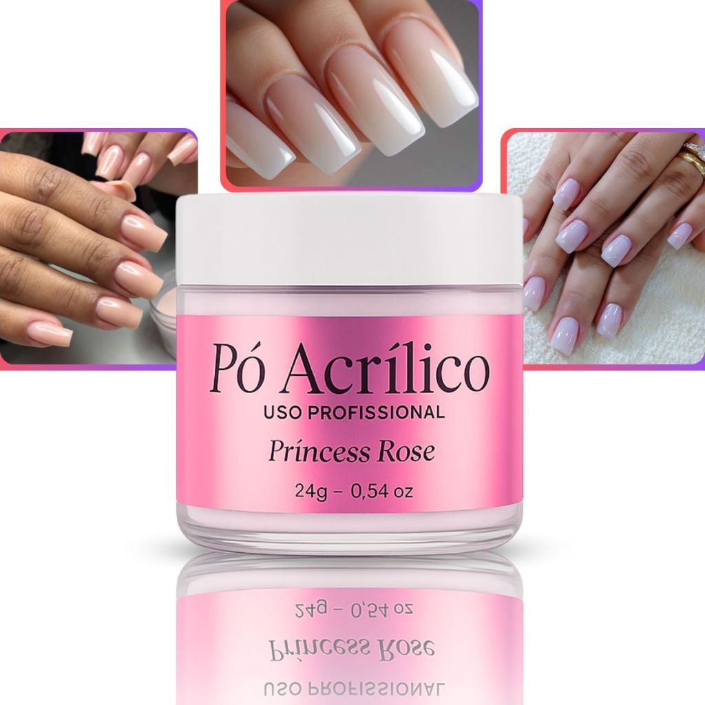 Pó Acrílico Natural Unha Porcelana Acrigel Promoção Envio Imediato