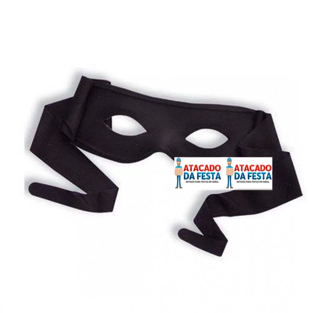 Máscara do Zorro Tecido Luxo (ZW-70311)