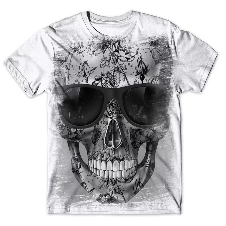Camisa Camiseta Masculina Caveira 84