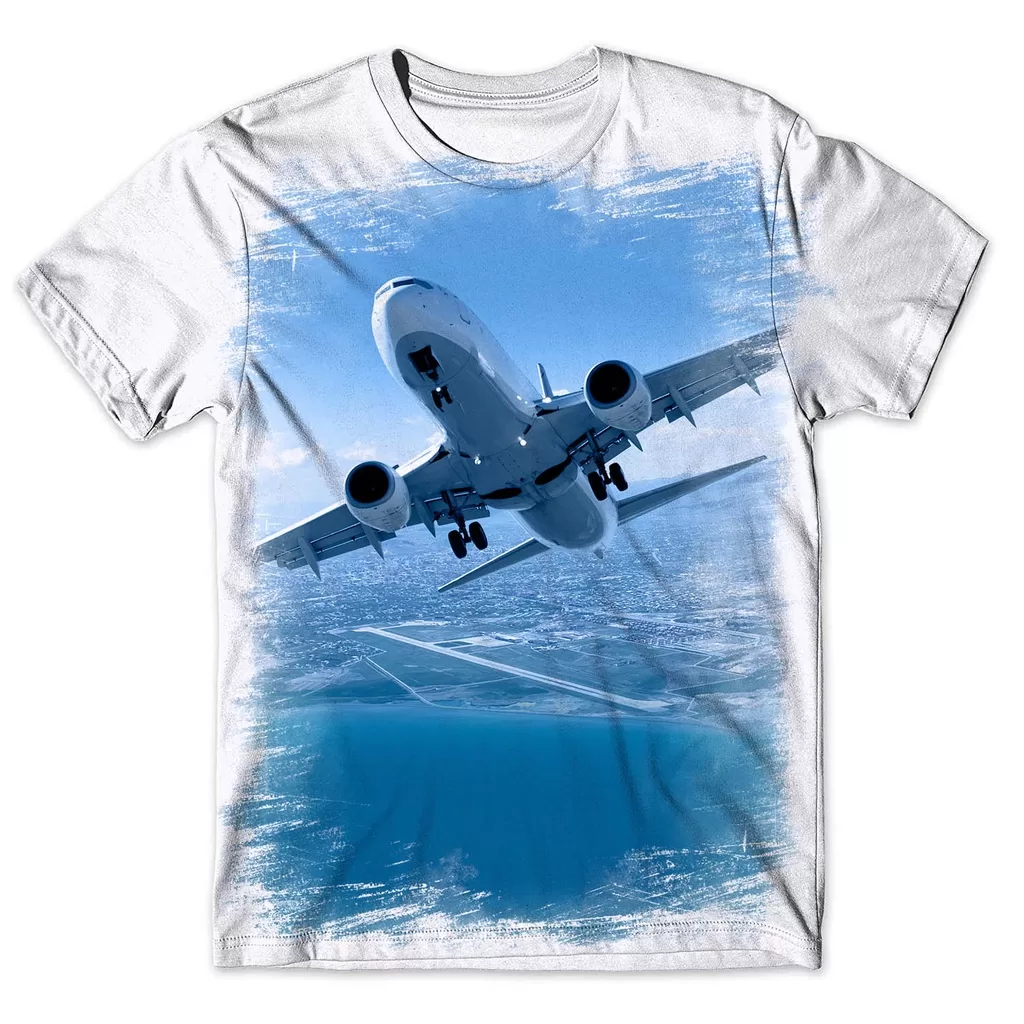 Camisa Camiseta Masculina Avião Jato 10