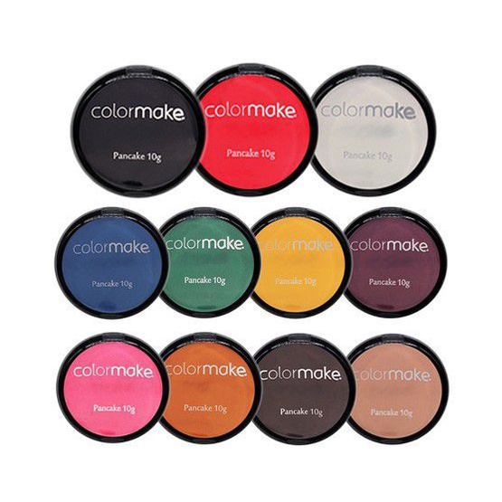 Kit Pancake 10g Colormake (Todas as Cores da Foto)