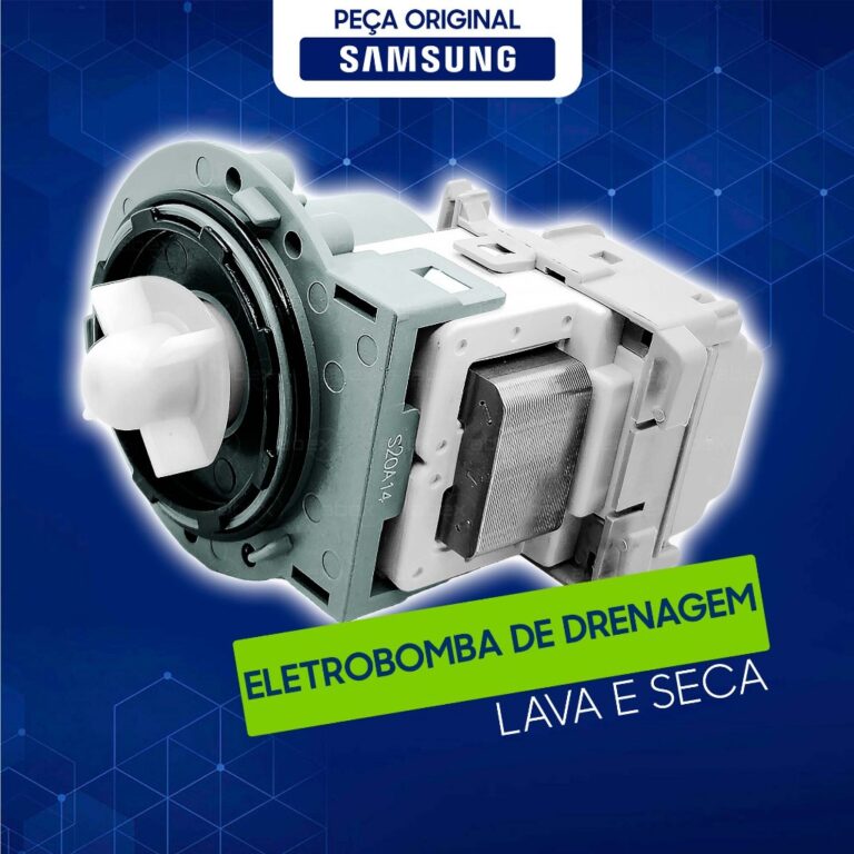 ELETROBOMBA DRENAGEM ORIGINAL LAVA E SECA LAVADORA