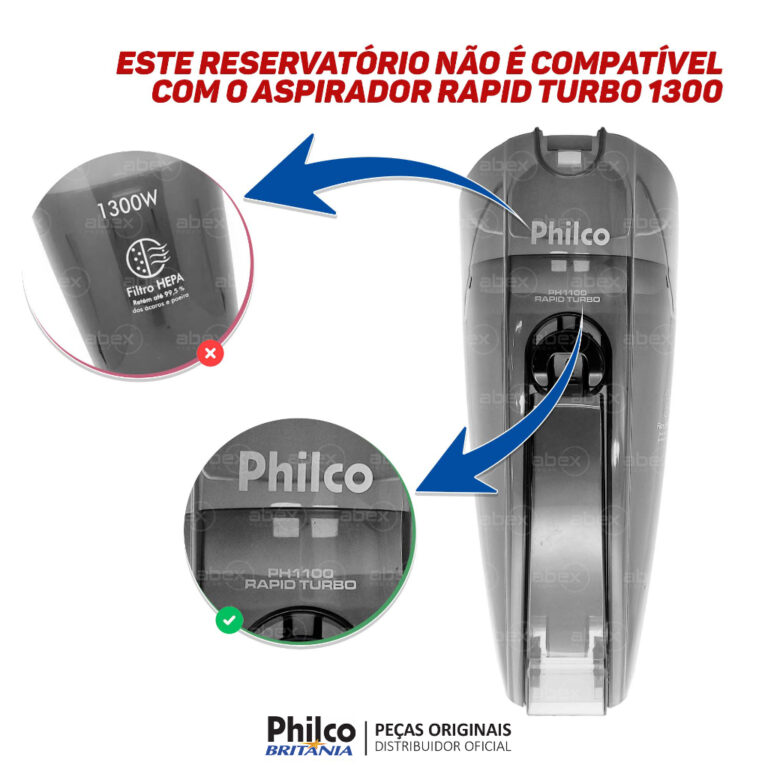 Reservatorio PH1100 Original Aspirador Philco Rapi
