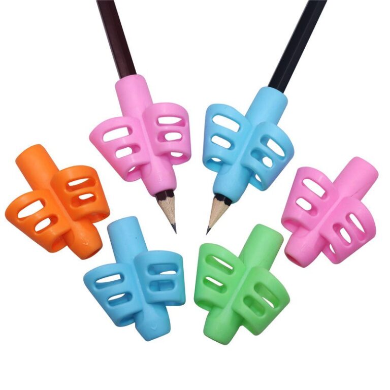 5 Pçs Dois Dedos Caneta Titular Silicone Bebê Ap