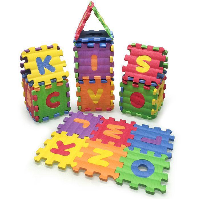 Tapete Eva AlfaNumérico  pequeno CASTELO 8x8cm x 