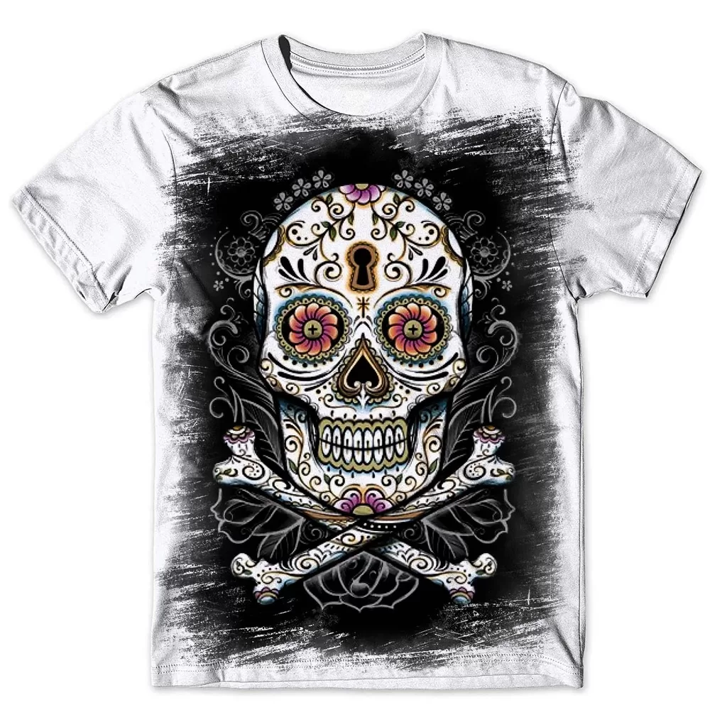Camisa Camiseta Masculina Caveira Mexicana 2