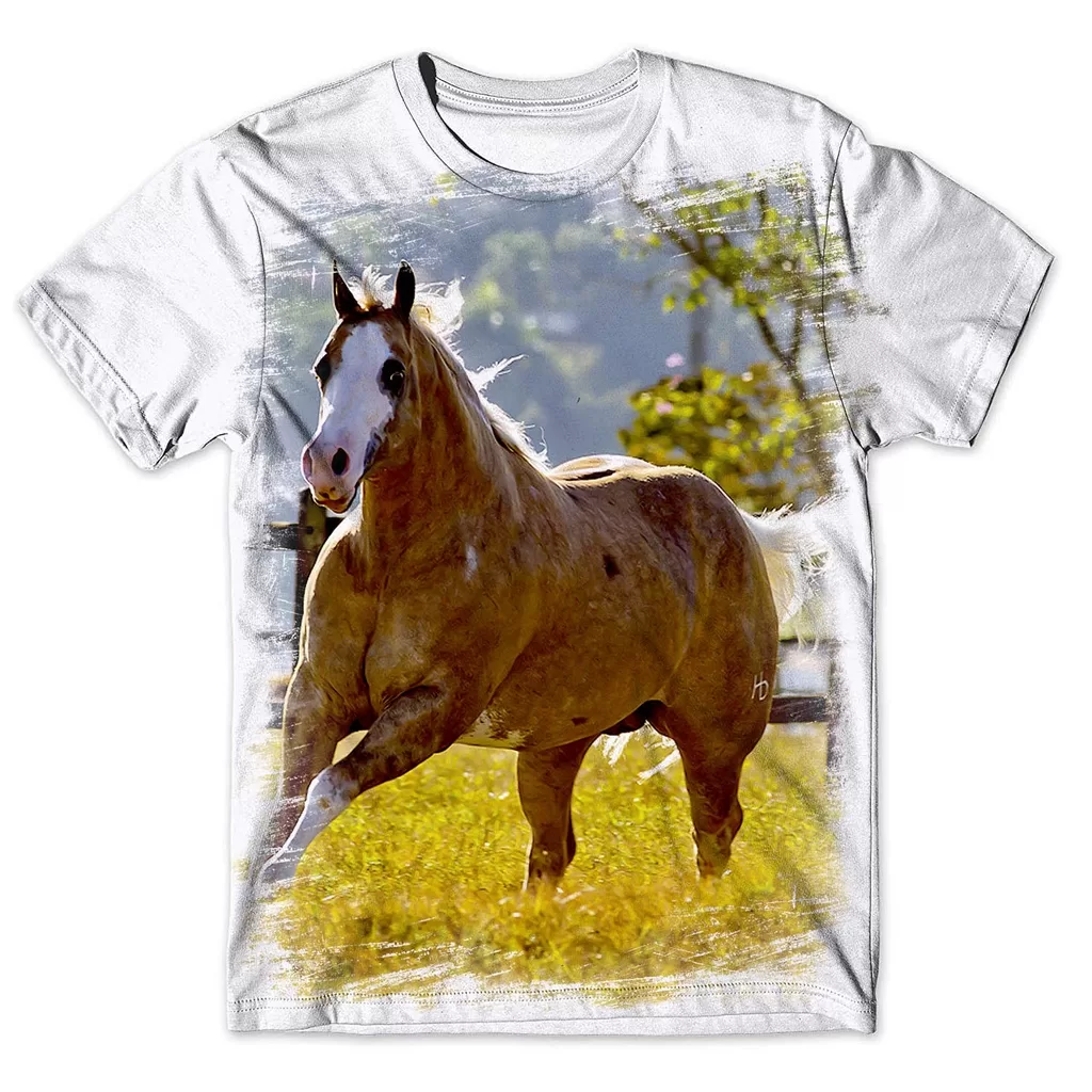 Camisa Camiseta Masculina Cavalo 220