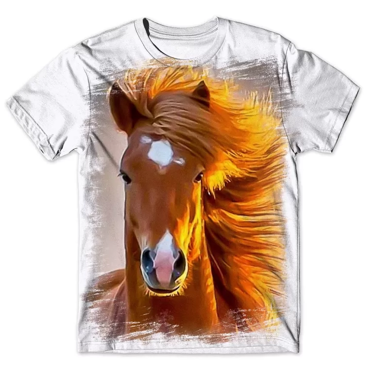 Camisa Camiseta Masculina Cavalo 281