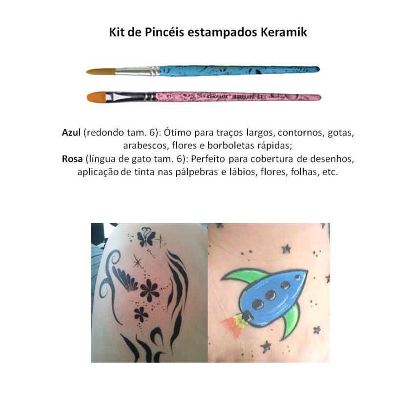 Kit de pincéis estampados Keramik (311, 341)