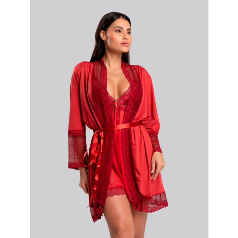 Robe Microfibra Renda IMI Lingerie Hobby Feminino 