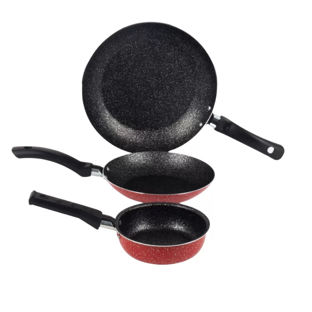 Jogo De Frigideiras Francesas 3 Peças 14 18 24Cm Nacional