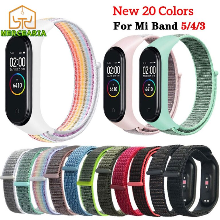 PULSEIRA Mi Banda 3 4 5 Cinta De Nylon Colorido Su
