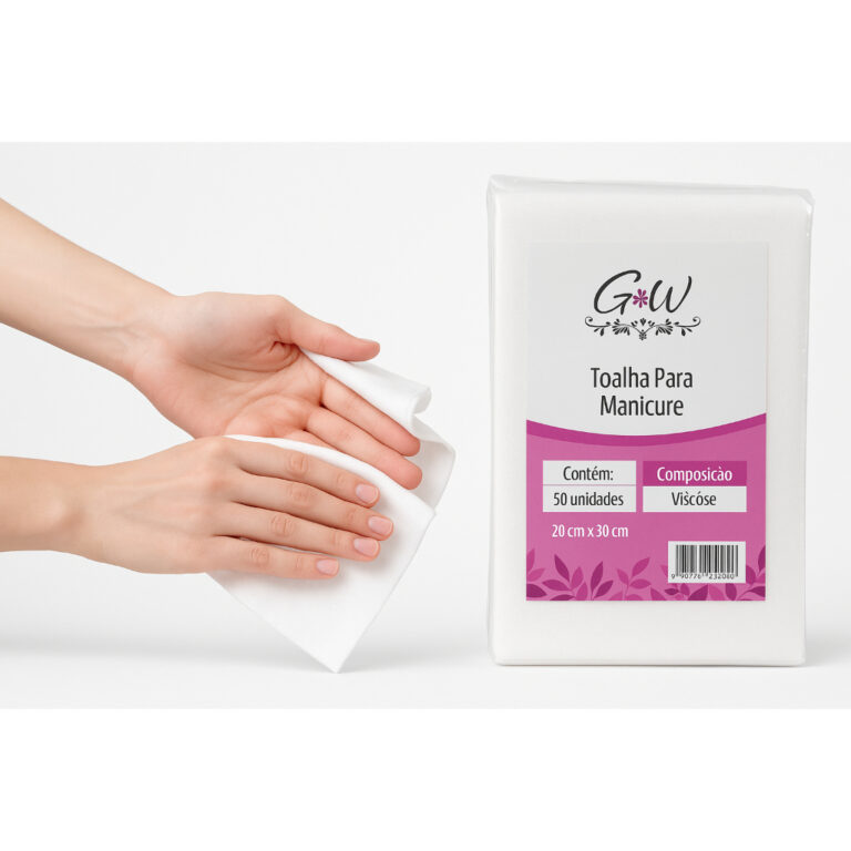 Toalha Manicure Pedicure Descartavel 100 unidades 