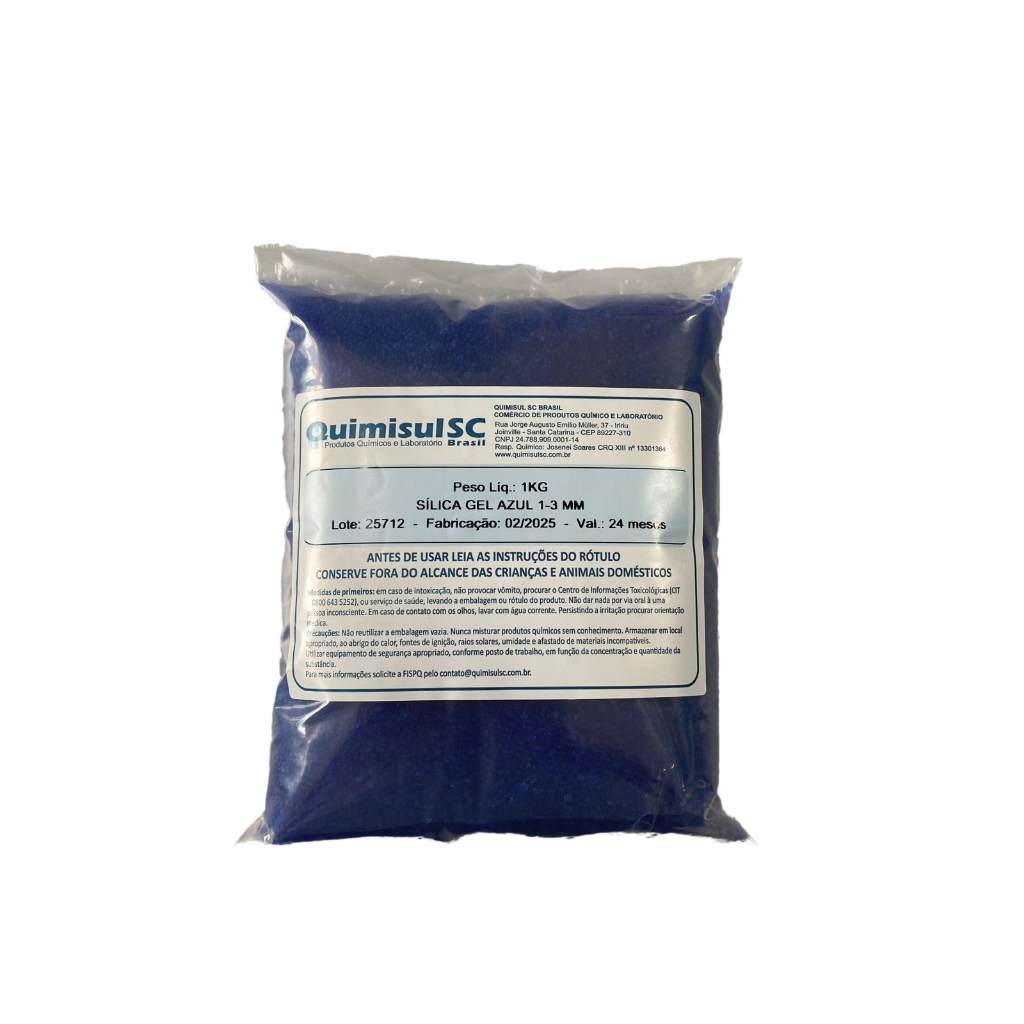 Sílica Gel Azul 1-3 mm – 1 kg