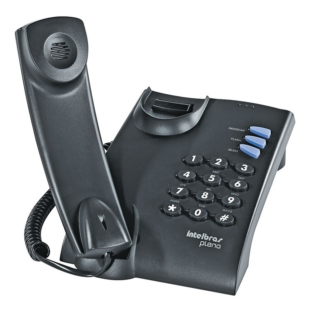 Aparelho Telefone Fixo Toques Diferentes, Flash, Rediscar e Mudo Uso Residencial e Comercial