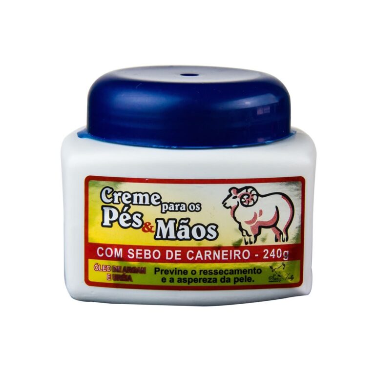 Creme para Pés e Mãos com Sebo de Carneiro 240g 