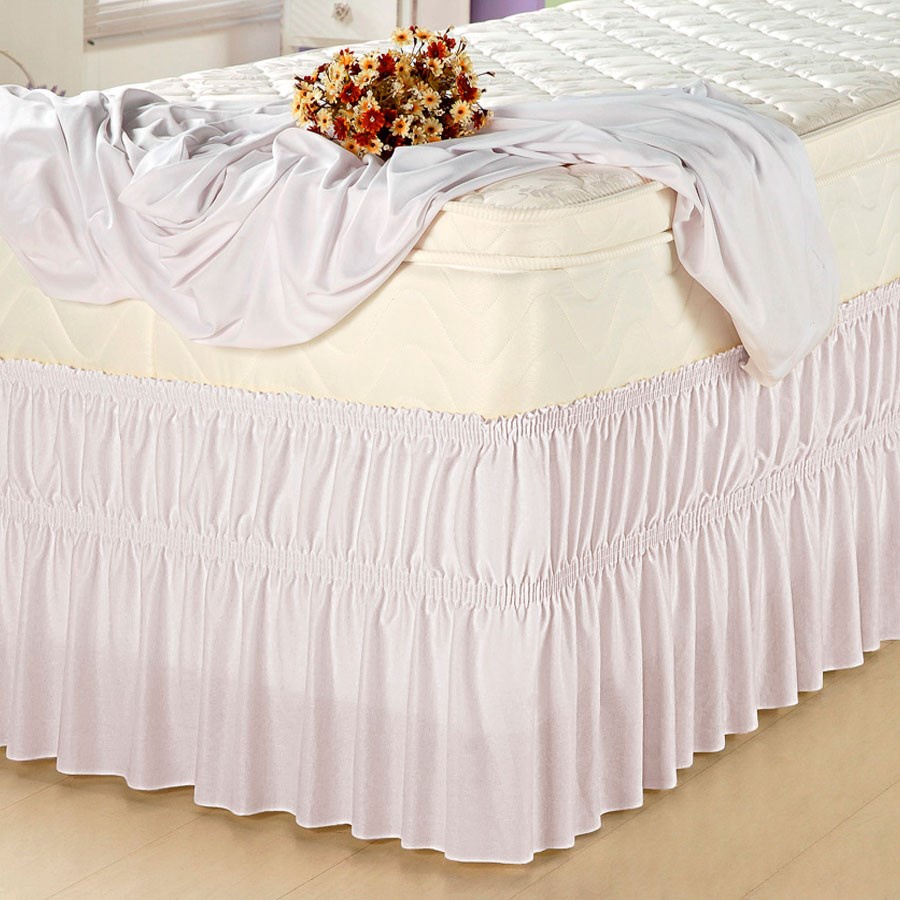 Saia Box Casal Padrão + Capa Colchão Impermeável